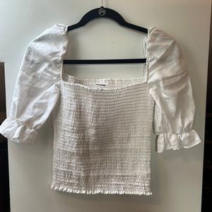 Reformation puff sleeve top